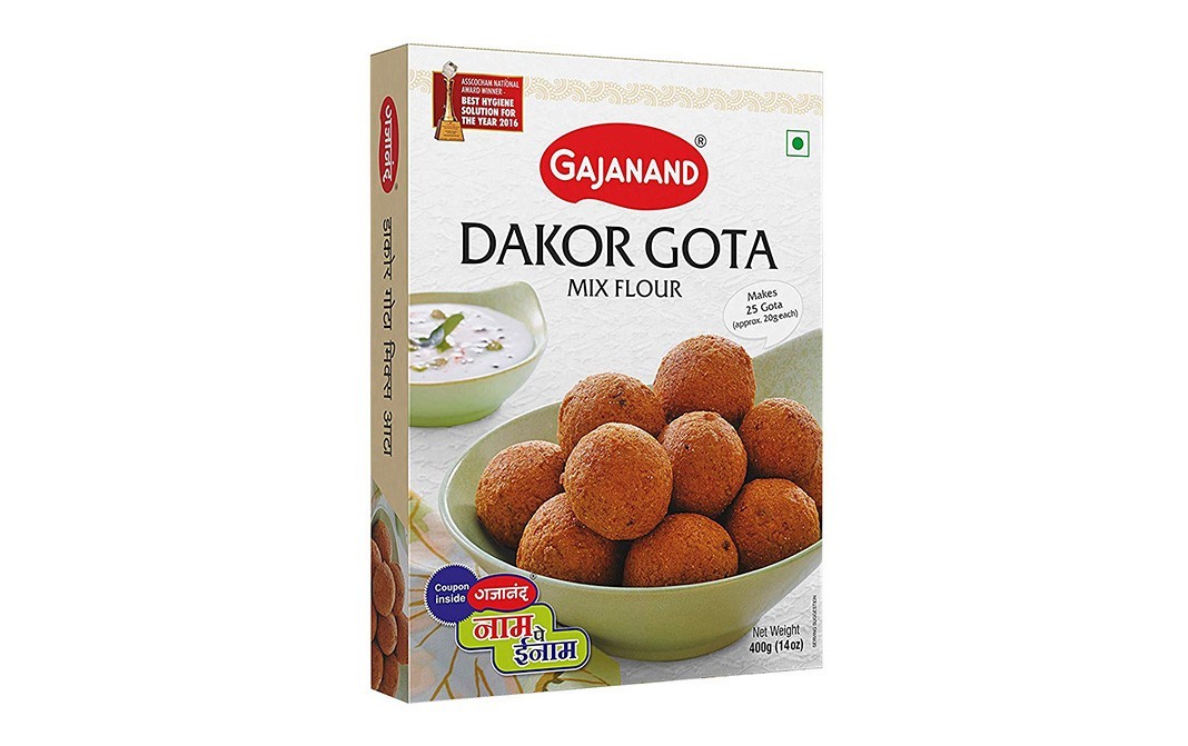 Gajanand Dakor Gota Mix Flour   Box  400 grams
